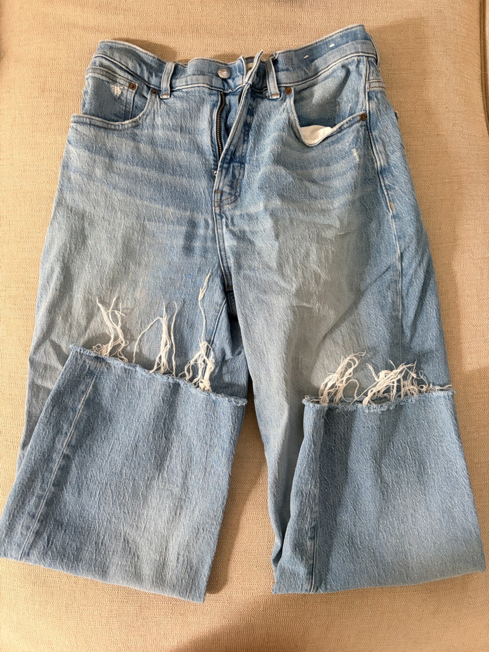 Madewell perfect vintage wide leg crop jeans